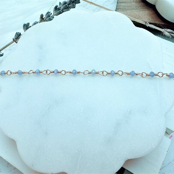 New Tiny Tanzanite Bracelet | Handmade in BC - Picture 3 of 4